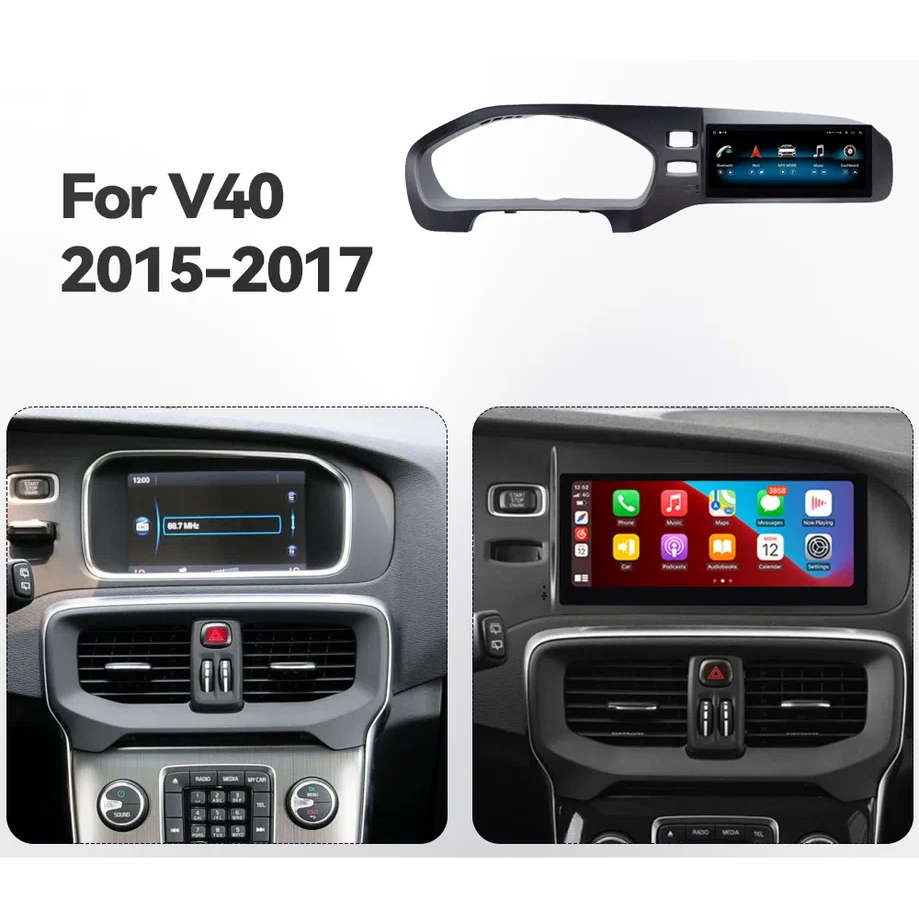 Магнитола Carmedia JT-V8010 для Volvo S40, V40 2015-2017