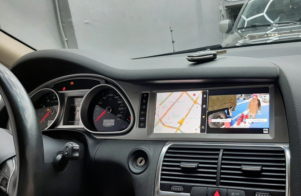 Магнитола на Android для Audi Q7 3G 2005-2015 Radiola RDL-8802 (штатный дисплей монохромный)