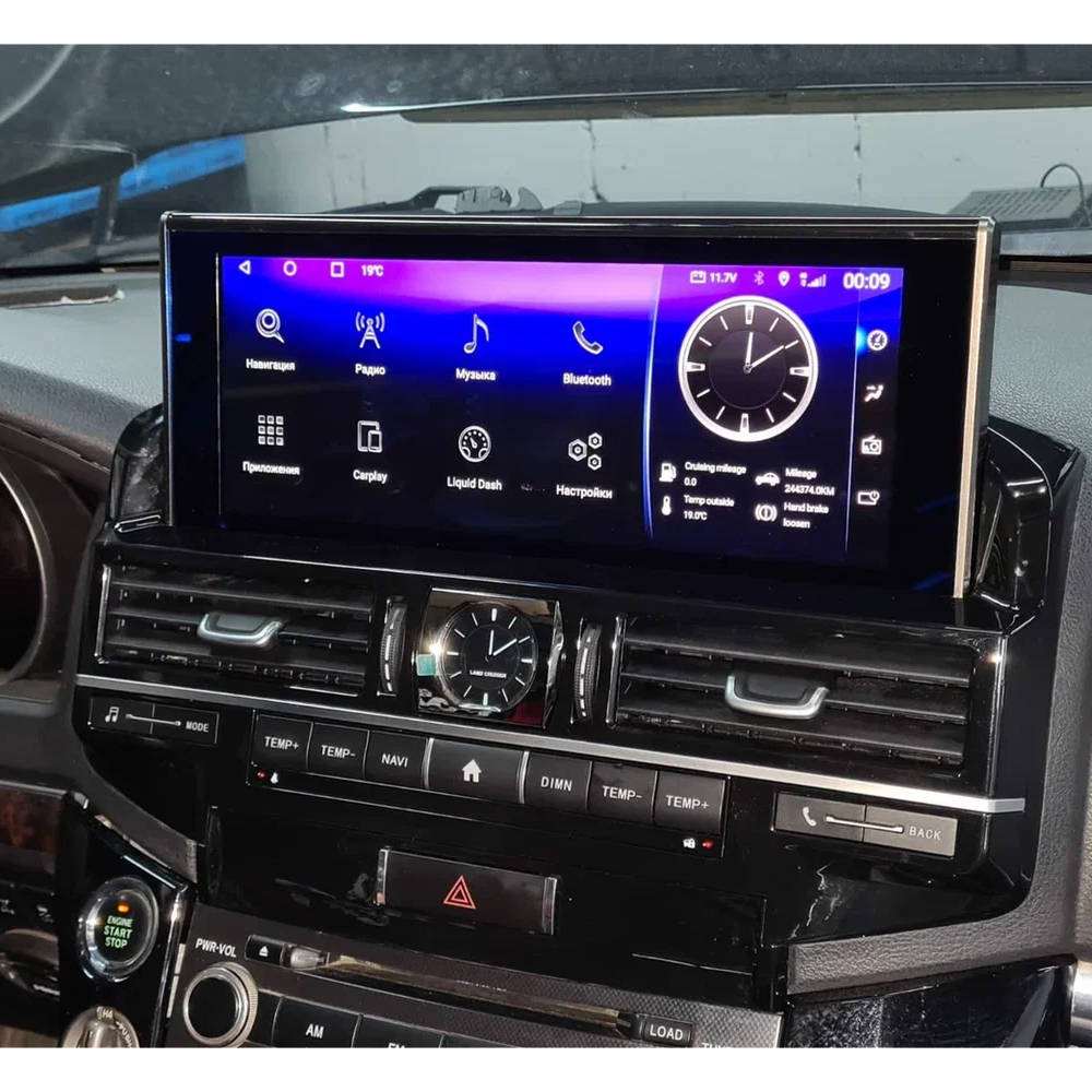 Магнитола в стиле Лексус Kuberg ZH-T1206X для Toyota LC 200 2007-2015 Top