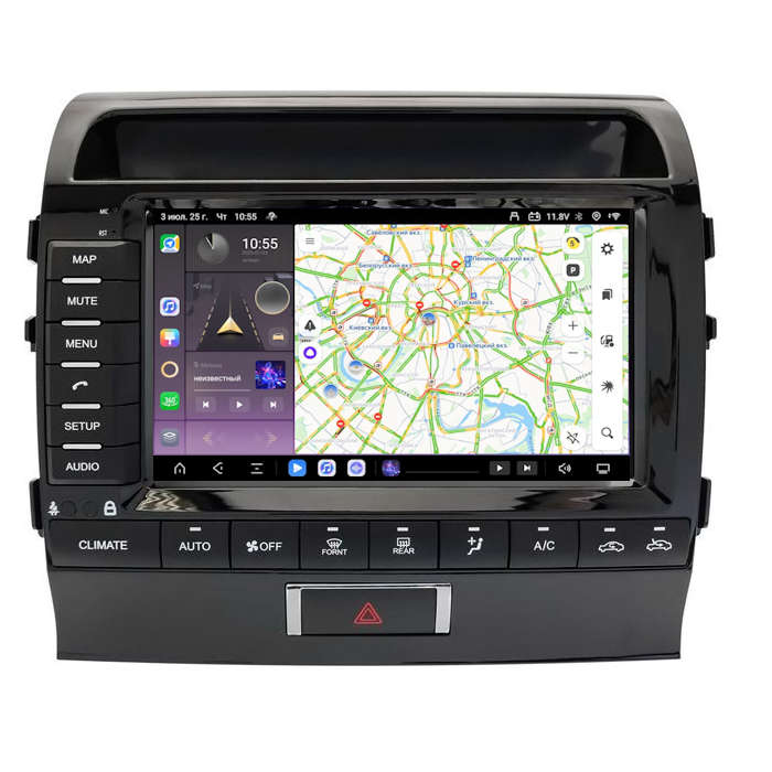 Штатная магнитола для Toyota Land Cruiser 200 2007-2015 top (поддержка 360) Carmedia KP-T9620FW-PH-TS20