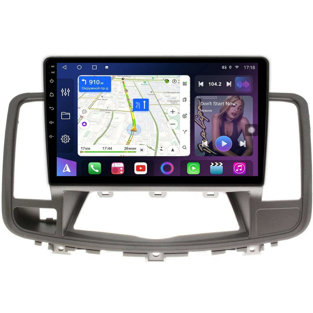 Магнитола FarCar HL1076M Type A S500+ для Nissan Teana 2008-2013  (монохромный дисплей)