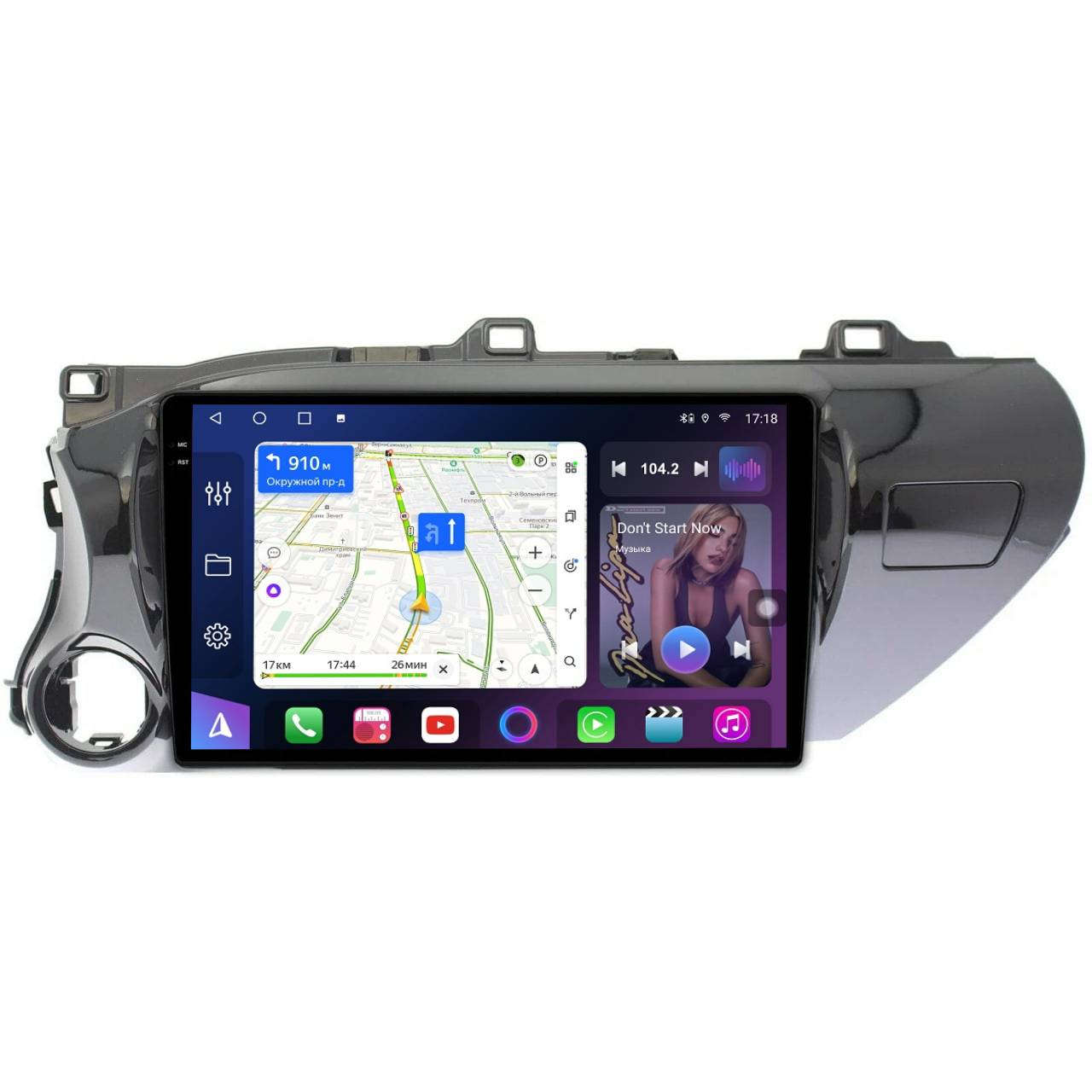 Магнитола FarCar S500 Plus 2K GX/XXL588/1077M для Toyota Hilux 2015-2020