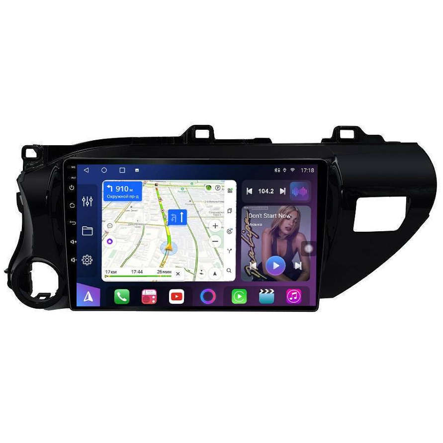 Магнитола FarCar S500+ XL588/1077M для Toyota Hilux 2015-2020