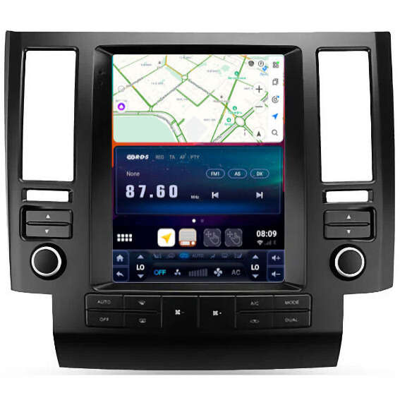 Магнитола в стиле Тесла Carmedia SF-9779-1-KP-97-6128 для Infiniti FX 2003-2006