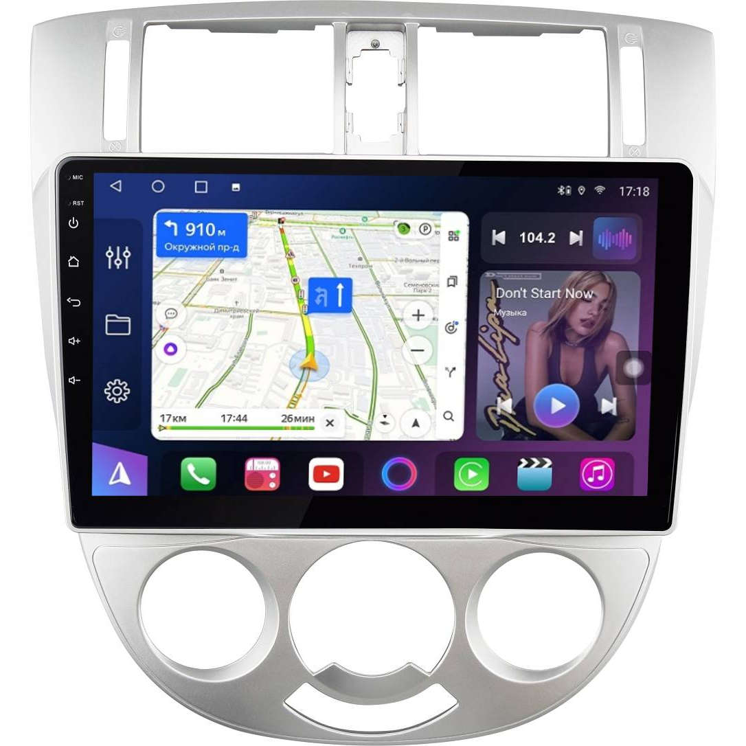 Штатная магнитола FarCar XL3014M S500+ для Chevrolet Lacetti sedan 2004-2013 (рамка серебро кондей)