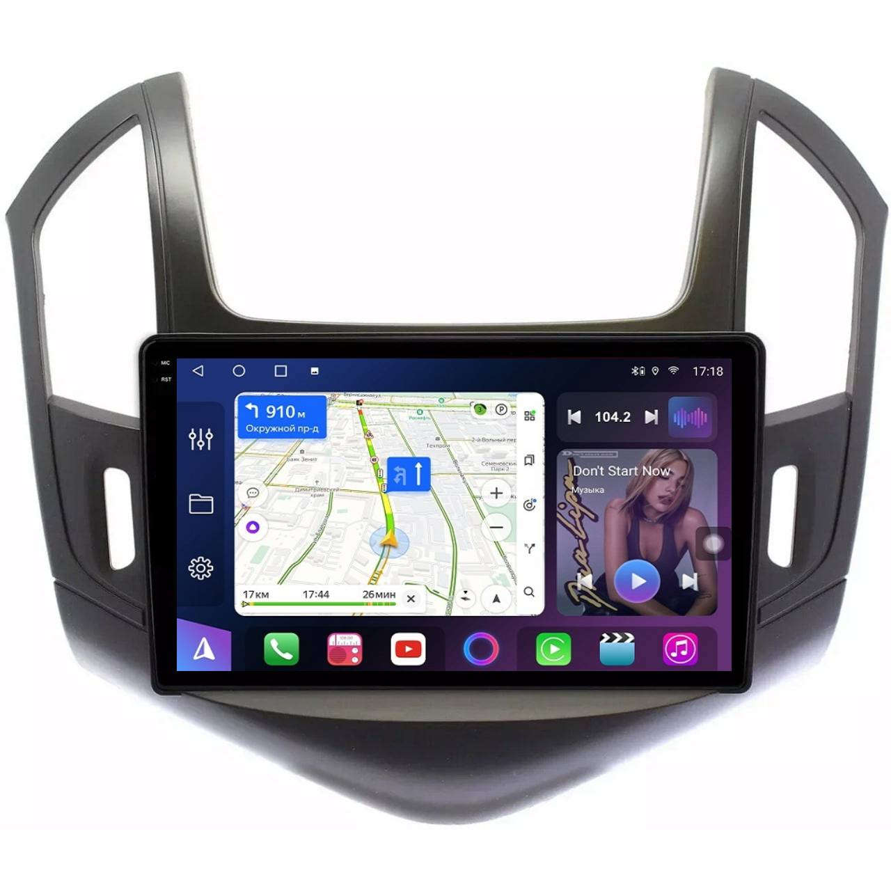 Магнитола FarCar S500 Plus 2K GX/XXL261M для Chevrolet Cruze 2012-2015 черная