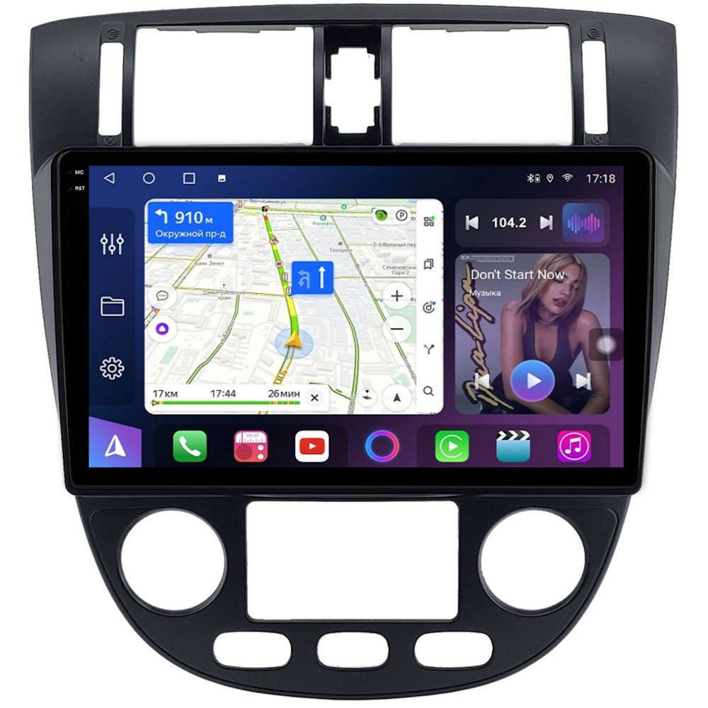 Магнитола FarCar S500 Plus 2K GX/XXL3044/3087M для Chevrolet Lacetti sedan 2004-2013 черная климат