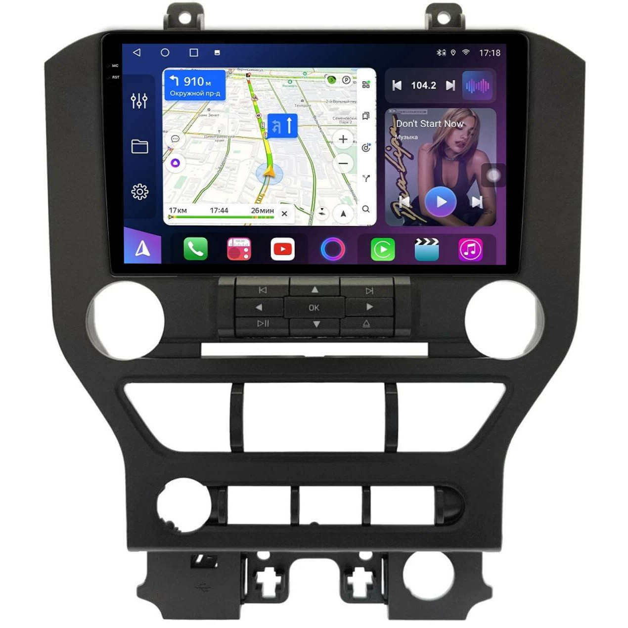 Магнитола FarCar S500 Plus 2K GX/XXL3309M для Ford Mustang 6 2014-2023 F1