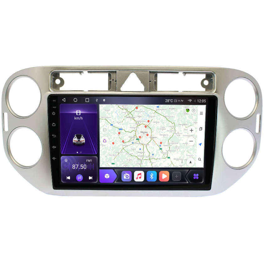 Магнитола Carmedia OL-9908-1-P для VW Tiguan 2007-2011