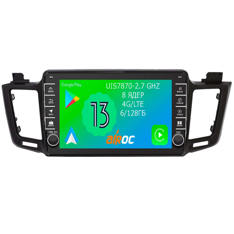 Штатная магнитола с физическими крутилками для Toyota RAV4 2013-2019 Airoc AB-1110