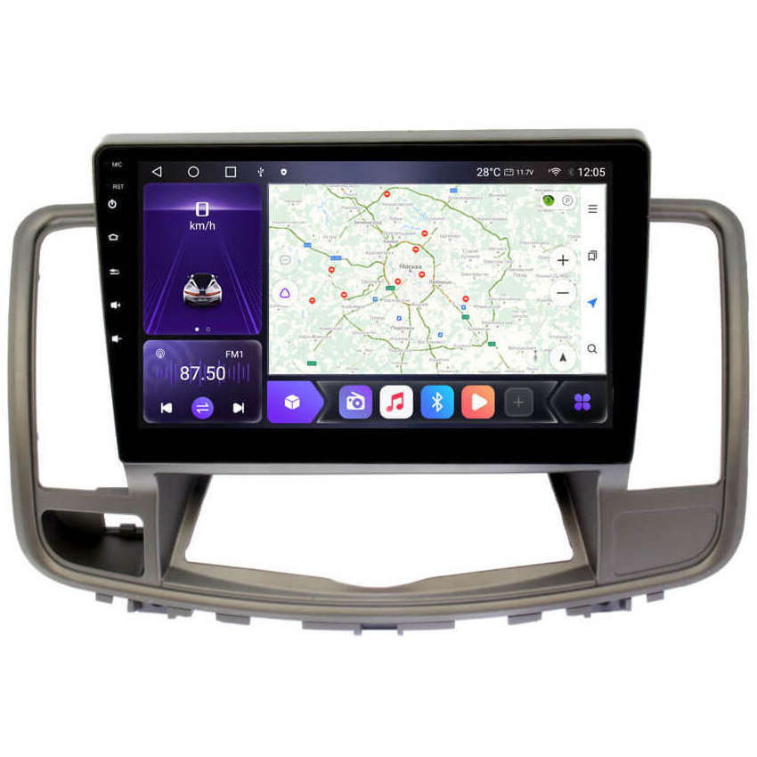 Магнитола Carmedia OL-1669-P для Nissan Teana 2008-2013 (взамен монохромного экрана)