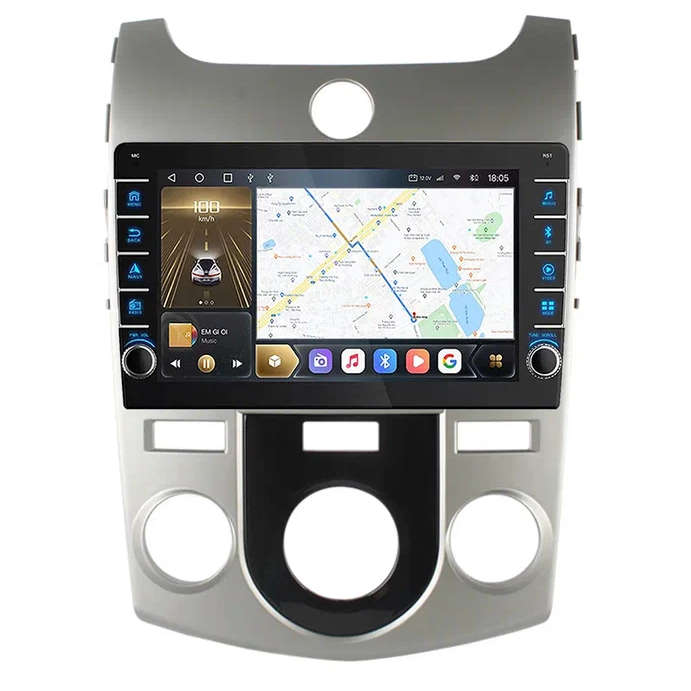 Магнитола Carmedia OL-9736-M-Q с физ. кнопками для KIA Cerato II 2008-2013 (TD) с кондиционером