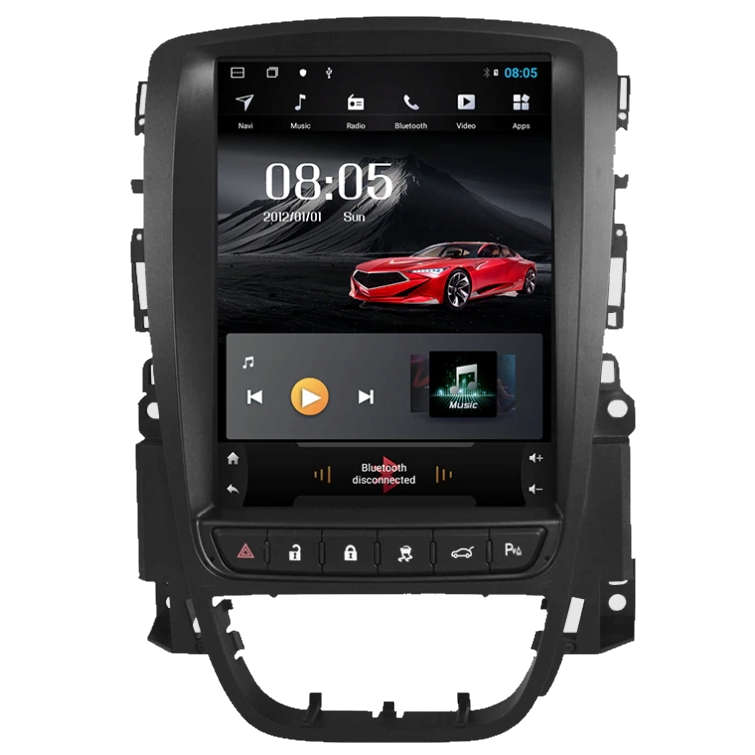 Магнитола в стиле Тесла Carmedia FC1312-KP-97-6128 для Opel Astra J 2009-2017