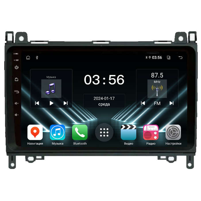 Магнитола FarCar DX068M для Mercedes Vito, Viano, A, B-classe, Sprinter, VW Crafte