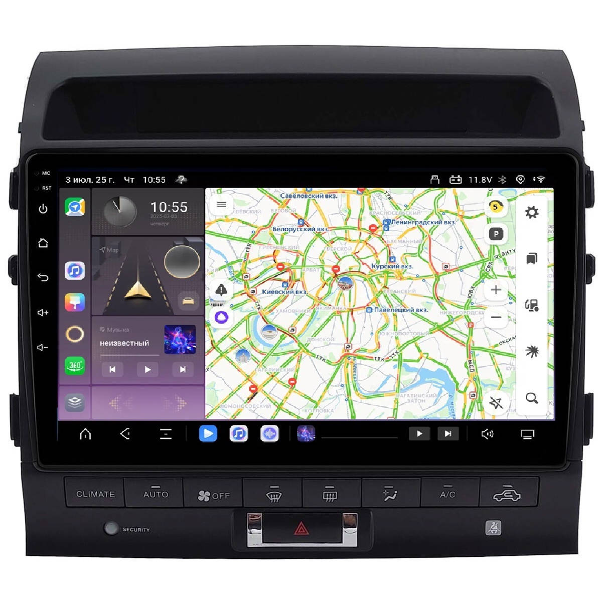 Магнитола для Toyota Land Cruiser 200 2007-2015 (поддержка штатного 360) Kuberg SF-1620-4-TS20