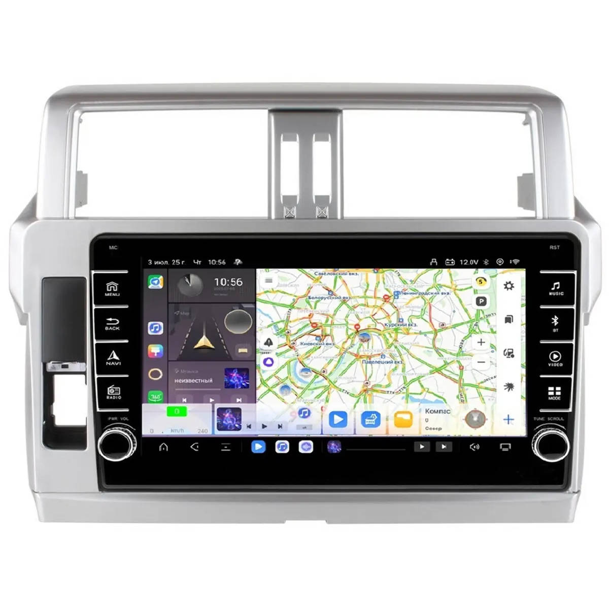 Штатная магнитола с физическими крутилками для Toyota Land Cruiser Prado 150 2013-2017 Airoc AB-1116