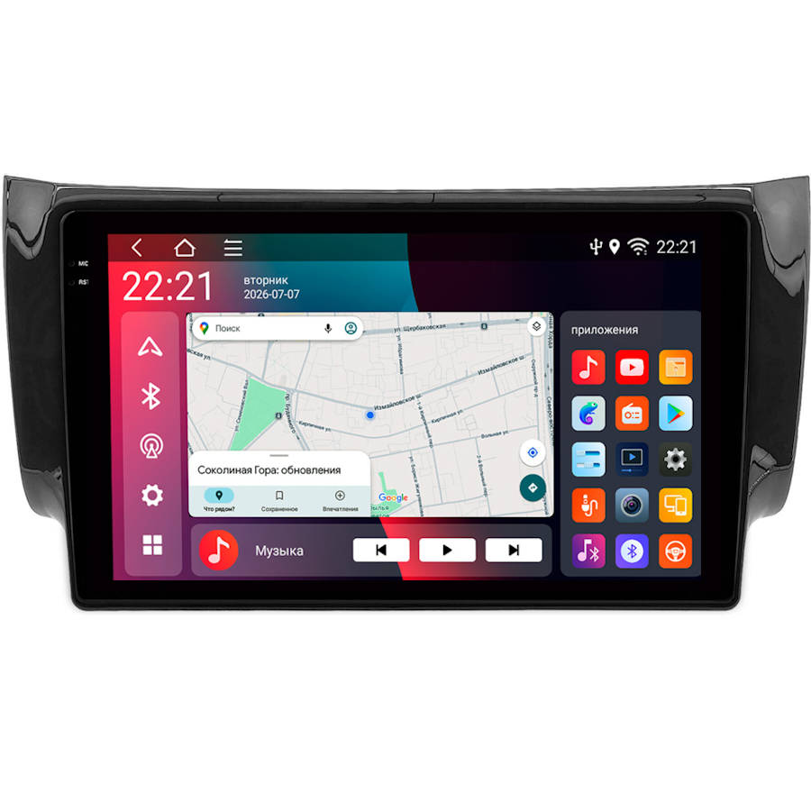 Штатная магнитола FarCar MT3324M для Nissan Sentra B17 2012-2019, Sylphy 2012+, Tiida 2015+