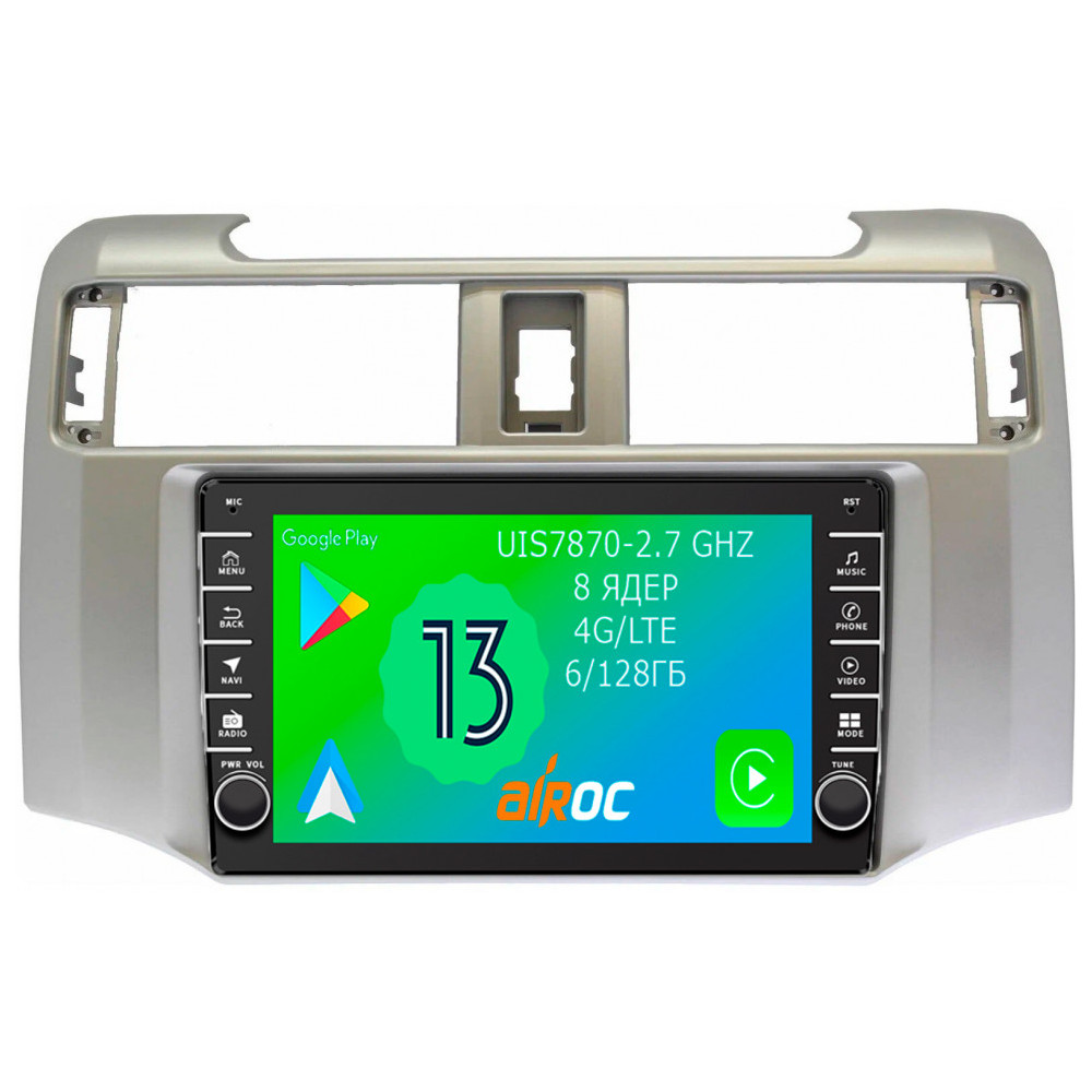 Штатная магнитола с физическими крутилками для Toyota 4Runner 2009-2023 Airoc AB-1102