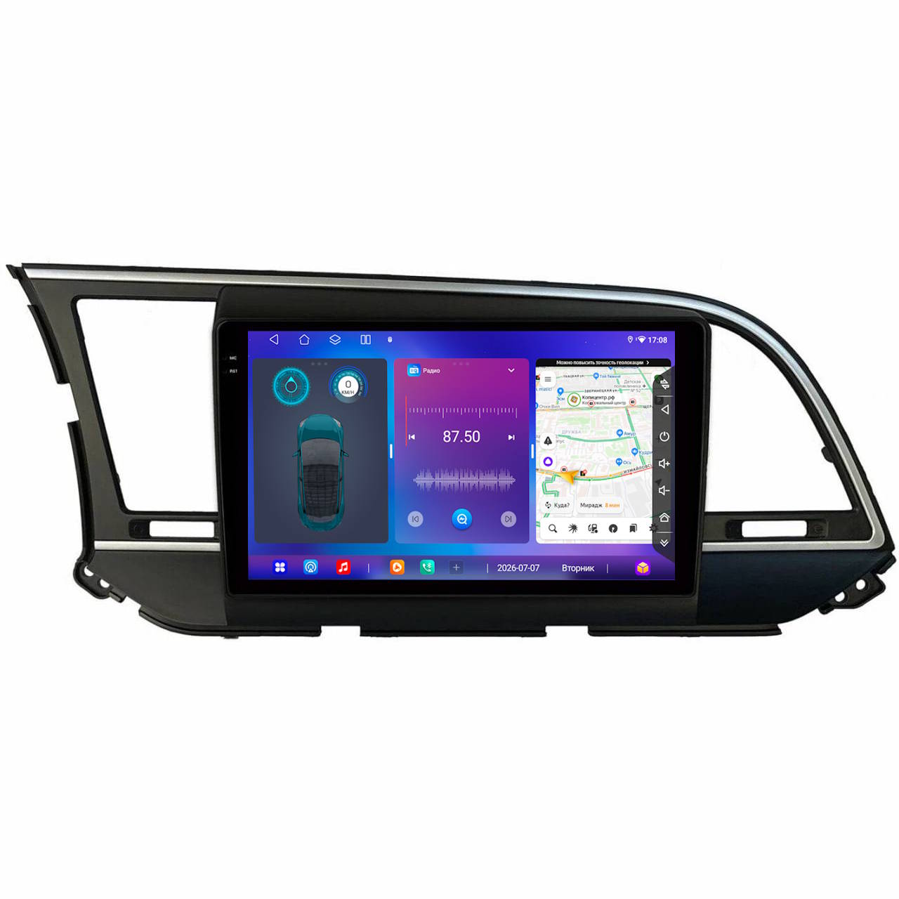 Штатная магнитола FarCar SD581M для Hyundai Elantra 2015-2019